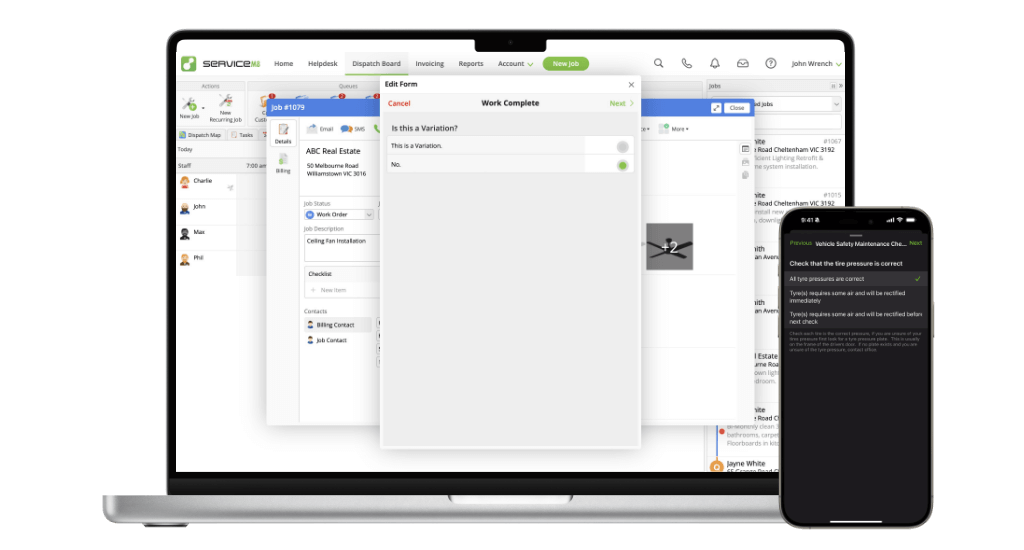 ServiceM8 Custom Forms UK ServiceM8 13 — Editable Forms