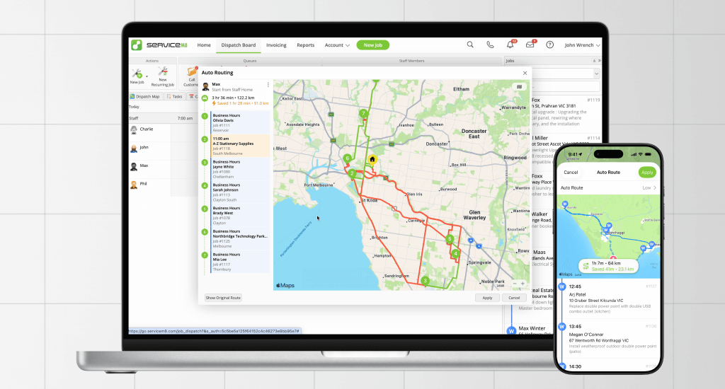 ServiceM8 Trial UK ServiceM8 14 — Auto Routing