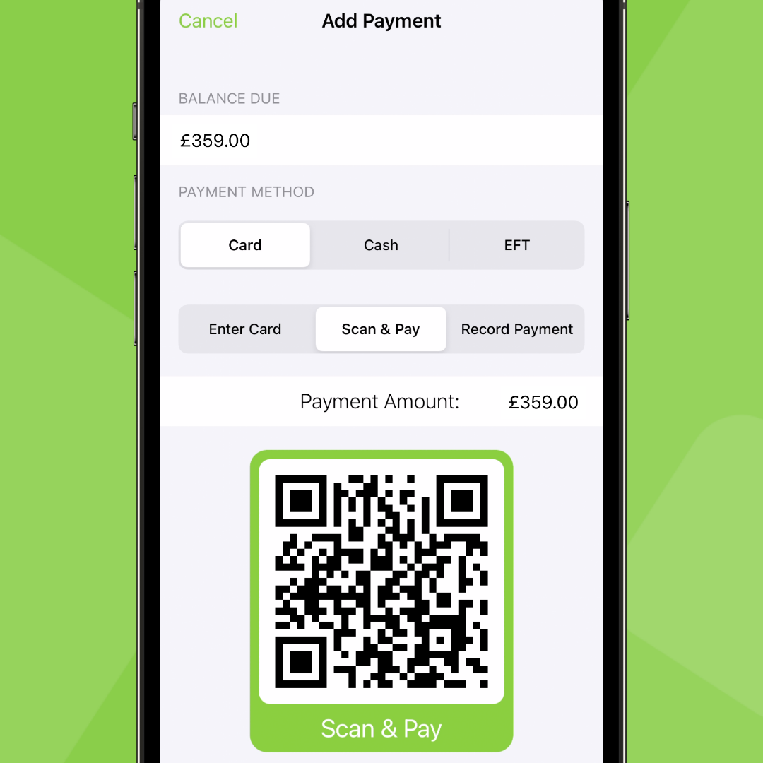 ServiceM8 Payment Help UK ServiceM8 Scan Pay square